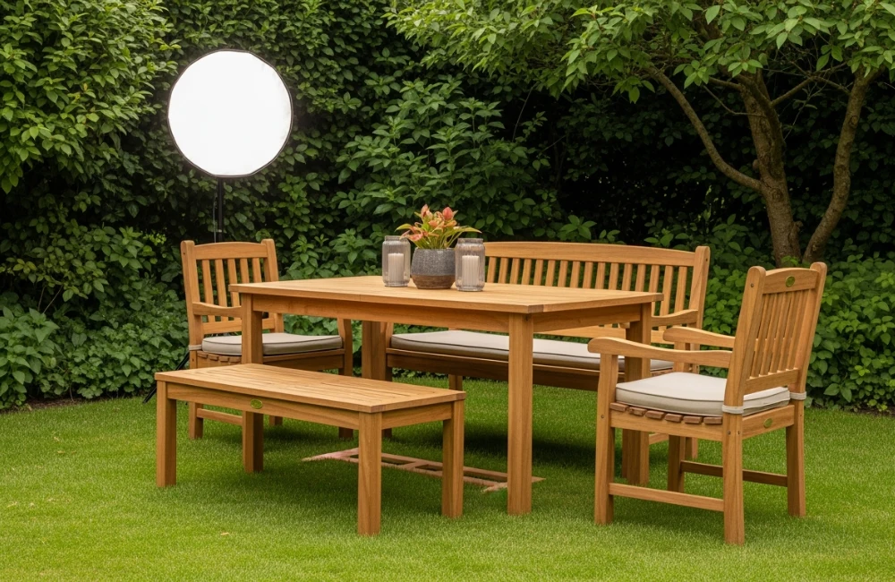 salon jardin resitant teck