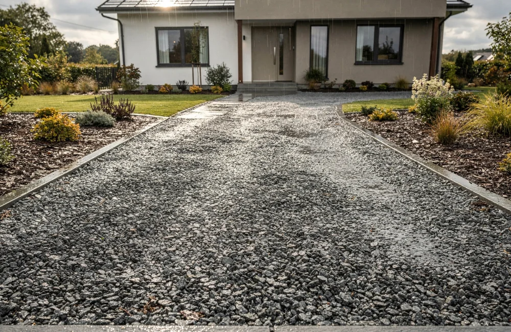 ratissage allee graviers