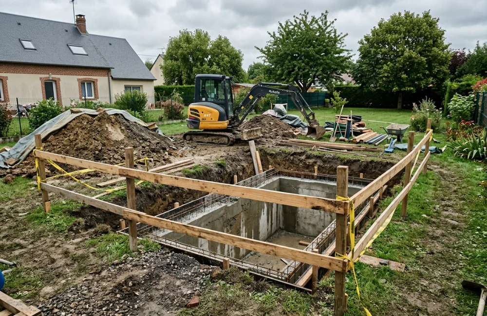 construire bunker jardin
