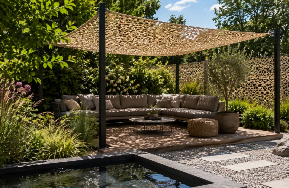 choisir filet camouflage jardin