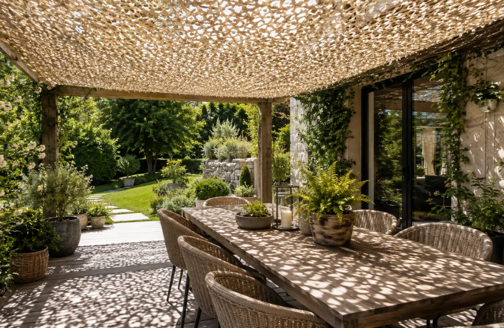 pourquoi filet camouflage jardin